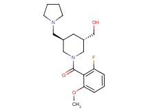 [(3S*,5R*)-1-(2-fluoro-6-methoxybenzoyl)-5-(1-pyrrolidinylmethyl)-3-piperidinyl]methanol