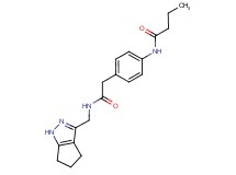 N-(4-{2-oxo-2-[(1,4,5,6-tetrahydrocyclopenta[c]pyrazol-3-ylmethyl)amino]ethyl}phenyl)butanamide