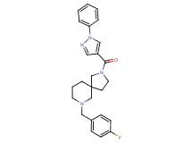 7-(4-fluorobenzyl)-2-[(1-phenyl-1H-pyrazol-4-yl)carbonyl]-2,7-diazaspiro[4.5]decane