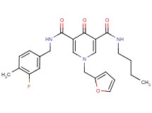 N-butyl-N'-(3-fluoro-4-methylbenzyl)-1-(2-furylmethyl)-4-oxo-1,4-dihydro-3,5-pyridinedicarboxamide
