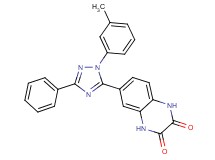 6-[1-(3-methylphenyl)-3-phenyl-1H-1,2,4-triazol-5-yl]-1,4-dihydroquinoxaline-2,3-dione