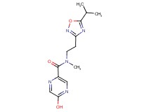 5-hydroxy-N-[2-(5-isopropyl-1,2,4-oxadiazol-3-yl)ethyl]-N-methylpyrazine-2-carboxamide