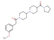 1'-[(3-methoxyphenyl)acetyl]-4-(1-pyrrolidinylcarbonyl)-1,4'-bipiperidine