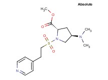 methyl (2S,4R)-4-(dimethylamino)-1-[(2-pyridin-4-ylethyl)sulfonyl]pyrrolidine-2-carboxylate