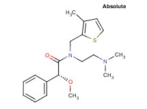 (2R)-N-[2-(dimethylamino)ethyl]-2-methoxy-N-[(3-methyl-2-thienyl)methyl]-2-phenylacetamide