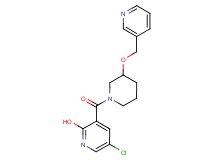 5-chloro-3-{[3-(3-pyridinylmethoxy)-1-piperidinyl]carbonyl}-2-pyridinol