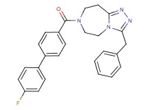3-benzyl-7-[(4'-fluoro-4-biphenylyl)carbonyl]-6,7,8,9-tetrahydro-5H-[1,2,4]triazolo[4,3-d][1,4]diazepine