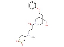 [1-[N-(1,1-dioxidotetrahydro-3-thienyl)-N-methyl-beta-alanyl]-4-(2-phenoxyethyl)-4-piperidinyl]methanol