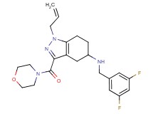 1-allyl-N-(3,5-difluorobenzyl)-3-(4-morpholinylcarbonyl)-4,5,6,7-tetrahydro-1H-indazol-5-amine