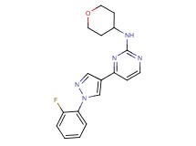 4-[1-(2-fluorophenyl)-1H-pyrazol-4-yl]-N-(tetrahydro-2H-pyran-4-yl)-2-pyrimidinamine