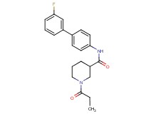 N-(3'-fluoro-4-biphenylyl)-1-propionyl-3-piperidinecarboxamide