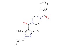 1-[(1-allyl-3,5-dimethyl-1H-pyrazol-4-yl)carbonyl]-4-benzoylpiperazine