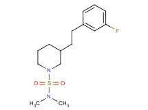 3-[2-(3-fluorophenyl)ethyl]-N,N-dimethyl-1-piperidinesulfonamide