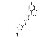 N-[(5-cyclopropyl-1H-pyrazol-3-yl)methyl]-N-methyl-2-(6-methyl-3,4-dihydroquinolin-1(2H)-yl)-2-oxoethanamine