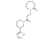 1-{3-oxo-3-[3-(1H-pyrazol-5-yl)piperidin-1-yl]propyl}azepan-2-one