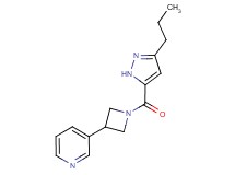 3-{1-[(3-propyl-1H-pyrazol-5-yl)carbonyl]-3-azetidinyl}pyridine