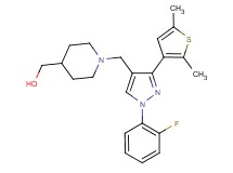 (1-{[3-(2,5-dimethyl-3-thienyl)-1-(2-fluorophenyl)-1H-pyrazol-4-yl]methyl}-4-piperidinyl)methanol