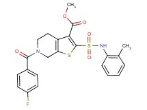methyl 6-(4-fluorobenzoyl)-2-{[(2-methylphenyl)amino]sulfonyl}-4,5,6,7-tetrahydrothieno[2,3-c]pyridine-3-carboxylate