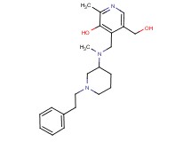 5-(hydroxymethyl)-2-methyl-4-({methyl[1-(2-phenylethyl)-3-piperidinyl]amino}methyl)-3-pyridinol