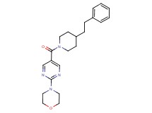 4-(5-{[4-(2-phenylethyl)-1-piperidinyl]carbonyl}-2-pyrimidinyl)morpholine