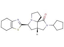 (3aS*,5S*,9aS*)-2-cyclopentyl-5-(4,5,6,7-tetrahydro-1,3-benzothiazol-2-yl)hexahydro-7H-pyrrolo[3,4-g]pyrrolizin-1(2H)-one