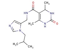 N-[(1-isobutyl-1H-imidazol-5-yl)methyl]-4,6-dimethyl-2-oxo-1,2,3,4-tetrahydropyrimidine-5-carboxamide