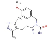 5-[2-(3,5-dimethyl-1H-pyrazol-4-yl)ethyl]-4-(4-methoxybenzyl)-2,4-dihydro-3H-1,2,4-triazol-3-one