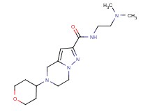 N-[2-(dimethylamino)ethyl]-5-(tetrahydro-2H-pyran-4-yl)-4,5,6,7-tetrahydropyrazolo[1,5-a]pyrazine-2-carboxamide