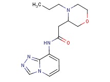 2-(4-propyl-3-morpholinyl)-N-[1,2,4]triazolo[4,3-a]pyridin-8-ylacetamide