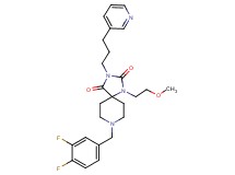 8-(3,4-difluorobenzyl)-1-(2-methoxyethyl)-3-[3-(3-pyridinyl)propyl]-1,3,8-triazaspiro[4.5]decane-2,4-dione