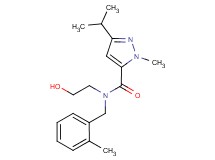 N-(2-hydroxyethyl)-3-isopropyl-1-methyl-N-(2-methylbenzyl)-1H-pyrazole-5-carboxamide