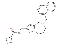 N-{[5-(1-naphthylmethyl)-5,6,7,8-tetrahydro-4H-pyrazolo[1,5-a][1,4]diazepin-2-yl]methyl}cyclobutanecarboxamide