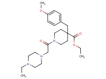 ethyl 1-[(4-ethyl-1-piperazinyl)acetyl]-4-(4-methoxybenzyl)-4-piperidinecarboxylate