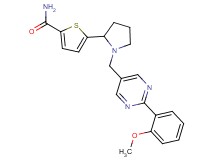 5-(1-{[2-(2-methoxyphenyl)-5-pyrimidinyl]methyl}-2-pyrrolidinyl)-2-thiophenecarboxamide