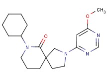 7-cyclohexyl-2-(6-methoxypyrimidin-4-yl)-2,7-diazaspiro[4.5]decan-6-one