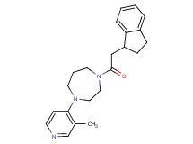 1-(2,3-dihydro-1H-inden-1-ylacetyl)-4-(3-methylpyridin-4-yl)-1,4-diazepane
