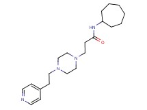 N-cycloheptyl-3-[4-(2-pyridin-4-ylethyl)piperazin-1-yl]propanamide