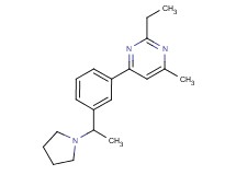 2-ethyl-4-methyl-6-[3-(1-pyrrolidin-1-ylethyl)phenyl]pyrimidine