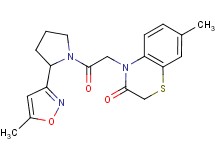7-methyl-4-{2-[2-(5-methylisoxazol-3-yl)pyrrolidin-1-yl]-2-oxoethyl}-2H-1,4-benzothiazin-3(4H)-one