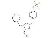 {(3R*,4S*)-4-(morpholin-4-ylmethyl)-1-[4-(trifluoromethoxy)benzyl]pyrrolidin-3-yl}methanol