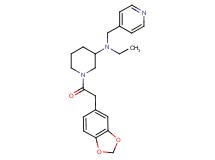 1-(1,3-benzodioxol-5-ylacetyl)-N-ethyl-N-(4-pyridinylmethyl)-3-piperidinamine