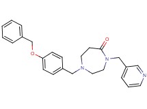 1-[4-(benzyloxy)benzyl]-4-(3-pyridinylmethyl)-1,4-diazepan-5-one