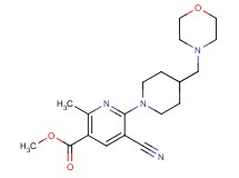 methyl 5-cyano-2-methyl-6-[4-(4-morpholinylmethyl)-1-piperidinyl]nicotinate