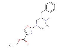 ethyl 2-{methyl[(2-methyl-1,2,3,4-tetrahydro-3-isoquinolinyl)methyl]amino}-1,3-oxazole-4-carboxylate