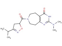 2-(dimethylamino)-7-[(3-isopropyl-4,5-dihydroisoxazol-5-yl)carbonyl]-3,5,6,7,8,9-hexahydro-4H-pyrimido[4,5-d]azepin-4-one