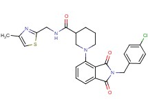 1-[2-(4-chlorobenzyl)-1,3-dioxo-2,3-dihydro-1H-isoindol-4-yl]-N-[(4-methyl-1,3-thiazol-2-yl)methyl]-3-piperidinecarboxamide