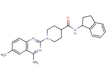 N-(2,3-dihydro-1H-inden-1-yl)-1-(4,6-dimethyl-2-quinazolinyl)-4-piperidinecarboxamide