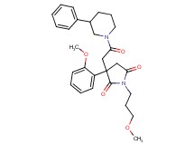3-(2-methoxyphenyl)-1-(3-methoxypropyl)-3-[2-oxo-2-(3-phenyl-1-piperidinyl)ethyl]-2,5-pyrrolidinedione