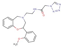 N-{2-[2-(2-methoxyphenyl)-2,3-dihydro-1,4-benzoxazepin-4(5H)-yl]ethyl}-2-(1H-tetrazol-1-yl)acetamide