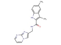N-(imidazo[1,2-a]pyrimidin-2-ylmethyl)-3,5-dimethyl-1H-indole-2-carboxamide